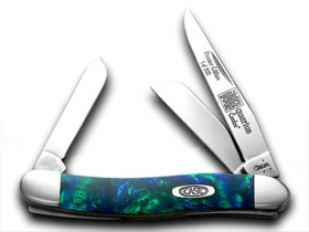 W.R. Case XX Knives Aquarius Genuine Corelon 1/500 Stockman Pocket Knife 9318AQ