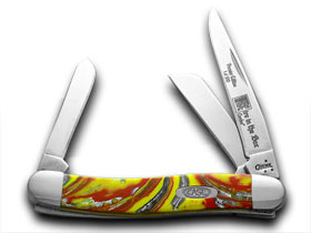 W.R. Case XX Knives Genuine Fire in Box Corelon 1/500 Stockman Pocket Knife 9318FIB