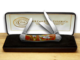 Case XX™ Knives Medium Stockman Fire In The Box Corelon Engraved Bolster 9318FIB/E