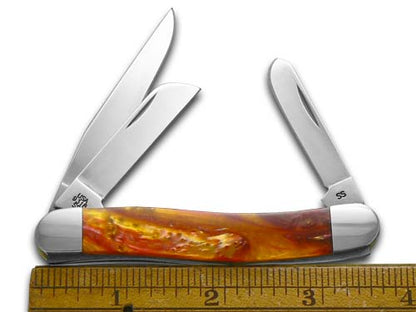 Case XX™ Knives Med Stockman Golden Ruby Genuine Corelon 1/1200 Stainless 9318GR