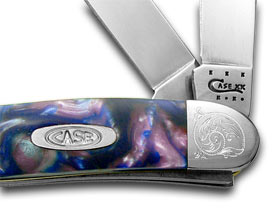 W.R. Case XX Knives Engraved Bolster Series Lolly Pop Corelon Stockman Pocket Knife 9318LP/E