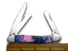 W.R. Case XX Knives Engraved Bolster Series Lolly Pop Corelon Stockman Pocket Knife 9318LP/E