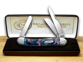 W.R. Case XX Knives Engraved Bolster Series Lolly Pop Corelon Stockman Pocket Knife 9318LP/E