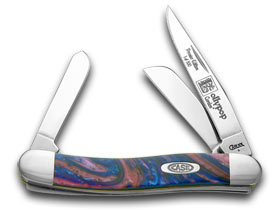 W.R. Case XX Knives Lollypop Genuine Corelon Stockman 1/500 Pocket Knife 9318LP