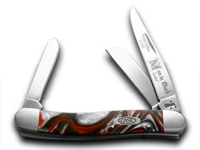 W.R. Case XX Knives Genuine Man In Black Corelon 1/500 Stockman Pocket Knife 9318MB