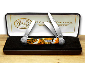 W.R. Case XX Knives Engraved Bolster Series Genuine Oktoberfest Corelon Stockman Pocket Knife 9318OF/E