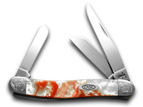 W.R. Case XX Knives Engraved Bolster Series Peppermint Corelon Stockman Pocket Knife 9318PM/E