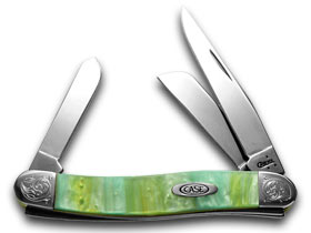 Case XX™ Knives Medium Stockman Engraved Bolster Rainbow Corelon Pocket Knife 9318RB/E