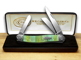 Case XX™ Knives Medium Stockman Engraved Bolster Rainbow Corelon Pocket Knife 9318RB/E