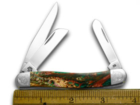 Case XX™ Knives Medium Stockman Engraved Bolster Rain Forrest Corelon 9318RF/E