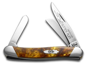W.R. Case XX Knives Slant Series Butter Rum Corelon Medium Stockman 1/2500 Pocket Knife S9318BR