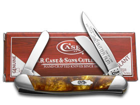 W.R. Case XX Knives Slant Series Butter Rum Corelon Medium Stockman 1/2500 Pocket Knife S9318BR