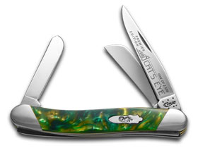 W.R. Case XX Knives Slant Series Cat's Eye Corelon Medium Stockman 1/2500 Pocket Knife S9318CE