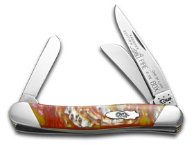 W.R. Case XX Knives Slant Series Fire In The Box Corelon Medium Stockman 1/2500 Pocket Knife S9318FIB