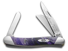 W.R. Case XX Knives Slant Series Purple Passion Corelon Medium Stockman 1/2500 Pocket Knife S9318PP