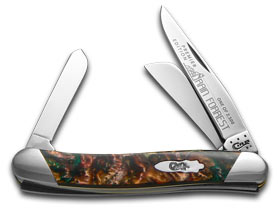 W.R. Case XX Knives Slant Series Rain Forrest Corelon Medium Stockman 1/2500 Pocket Knife S9318RF