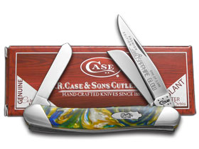 W.R. Case XX Knives Slant Series Sapphire Glow Corelon Medium Stockman 1/2500 Pocket Knife S9318SG