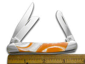 W.R. Case XX Knives Slant Series Tennessee Orange Corelon Med Stockman 1/2500 Pocket Knife S9318TN