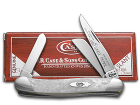 W.R. Case XX Knives Slant Series White Pearl Corelon Medium Stockman 1/2500 Pocket Knife S9318WP