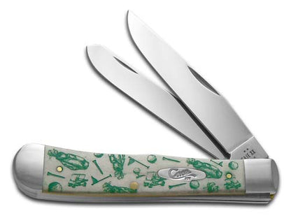 W.R. Case XX Knives Trapper Golf Necessities Natural Bone AWTC54GN Pocket Knife