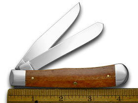 W.R. Case XX Knives Collector's Bat Masterson Chestnut Bone 1/500 Trapper Pocket Knife CN-BM