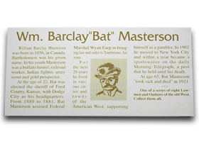W.R. Case XX Knives Collector's Bat Masterson Chestnut Bone 1/500 Trapper Pocket Knife CN-BM