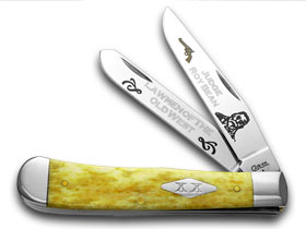 W.R. Case XX Knives Collector's Judge Roy Bean 1/500 Antique Bone Trapper Pocket Knife ANT-JRB