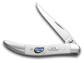 W.R. Case XX Knives White Delrin Friends of Coal Toothpick Peanut Set 1/500 Pocket Knife Set WD-FOC/P/T