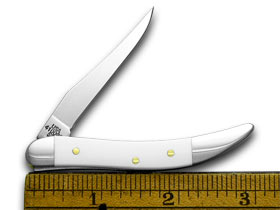 W.R. Case XX Knives White Delrin Friends of Coal Toothpick Peanut Set 1/500 Pocket Knife Set WD-FOC/P/T