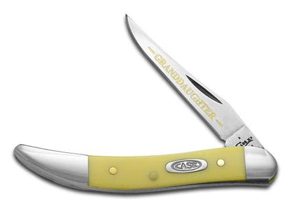 W.R. Case XX Knives Grandfather & Granddaughter Yellow Carbon Steel 1/500 Peanut & Toothpick Pocket Knife Set Set Y-GF&GD