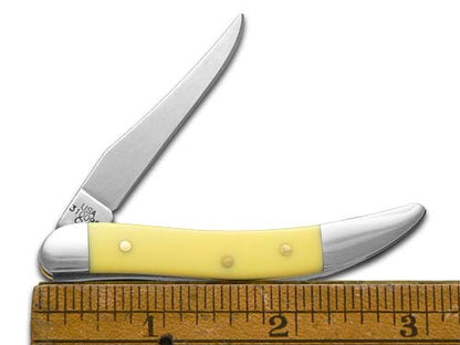 W.R. Case XX Knives Grandfather & Granddaughter Yellow Carbon Steel 1/500 Peanut & Toothpick Pocket Knife Set Set Y-GF&GD