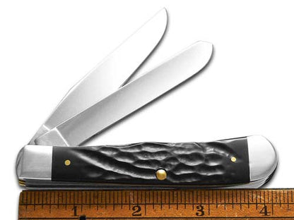 W.R. Case XX Knives Trapper Right to Keep and Bear Arms Black Delrin Stainless Pocket Knife RBK-RTBA