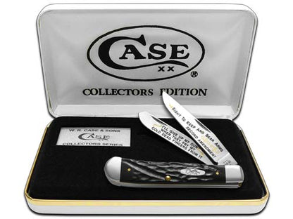 W.R. Case XX Knives Trapper Right to Keep and Bear Arms Black Delrin Stainless Pocket Knife RBK-RTBA