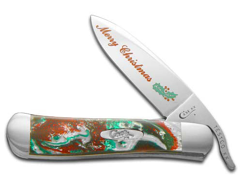 W.R. Case XX Knives Merry Christmas Corelon Russlock 1/500 Stainless Pocket Knife CA MC-CRS