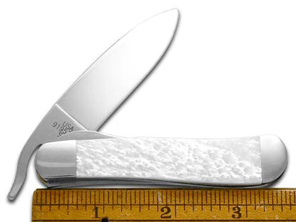 W.R. Case XX Knives Happy Fathers Day White Pearl Corelon Russlock Stainless Pocket Knife HPR-HFD