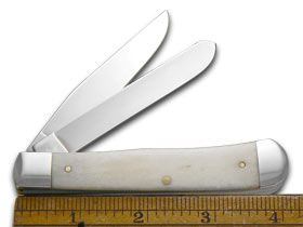 W.R. Case XX Knives Zombie Outbreak Natural Bone Trapper Stainless 1/3000 Pocket Knife CAT-ZB/WSB