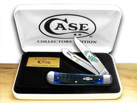 W.R. Case XX Knives Bass Fever 1/500 Blue Trapper Pocket Knife BB-BASS