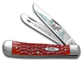 W.R. Case XX Knives Bow Hunter Red Bone Trapper 1/600 Stainless Pocket Knife RB-BH