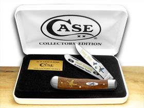 W.R. Case XX Knives Chestnut Bone Duck Hunting 1/600 Trapper Pocket Knife CN-DUCK