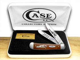 W.R. Case XX Knives Friends of Coal Friends in Low Places Chestnut Bone Trapper 1/500 Pocket Knife CN-FILP