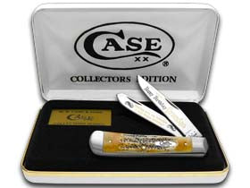 W.R. Case XX Knives Happy Birthday Grandpa 6.5 Bone Stag Trapper 1/999 Stainless Pocket Knife 6.5-HBGP