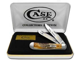 W.R. Case XX Knives Happy Birthday Son 6.5 Bone Stag Trapper 1/999 Stainless Pocket Knife 6.5-HBS