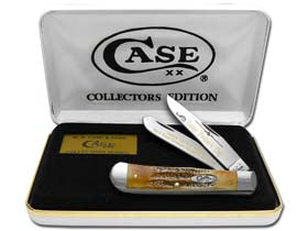 W.R. Case XX Knives Happy Father's Day 6.5 Bone Stag Trapper 1/999 Stainless Pocket Knife 6.5-HFD