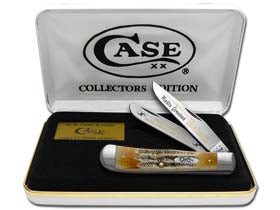 W.R. Case XX Knives World's Greatest Husband 6.5 Bone Stag Trapper 1/999 Stainless Pocket Knife 6.5-WGH