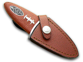 Canal Street Cutlery Co.™ Football Fixed Blade CTF10 Football Leather 400 Series Stainless Steel Knife
