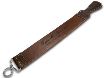 Hen and Rooster Knives™  Knife Dark Brown Leather Razor Strop