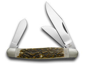 Hen & Rooster Genuine Stag Stockman Pocket Knife 313-DS