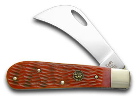 Hen & Rooster Red Pickbone Hawkbill Pocket Knife 441-RPB