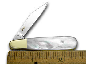 Hen & Rooster Father Daughter Set Genuine Mother of Pearl 1/500 Barlow Pocket Knife Set HR-FD/PI