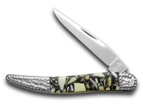 Schatt & Morgan Genuine Chipped Mammoth Ivory Fossil Toothpick Pocket Knife